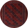 thumbnail image 1 of Ahgly Company Machine Washable Indoor Round Traditional Bakers Brown Area Rugs, 3' Round, 1 of 7