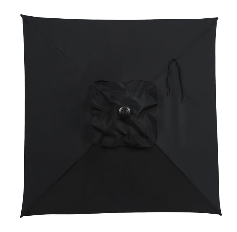 Mainstays 5' Square Black Patio Umbrella, Push-Up Function