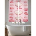 thumbnail image 5 of Ocean Pink Shell Sheer Curtains 72 Inch Long 2 Panels, Shells Pink Theme Modernisim Textrure Light Filtering Rod Pocket Curtains, Sheer Voile Drapes for Living Room Bedroom, 52"x72", 5 of 8