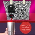 thumbnail image 3 of Bolsa de Playa para Vino CORK & VINE CVN2013 con 3 Bolsas de 1.5L Estampado Cebra, 3 of 7