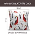 thumbnail image 2 of LALILO Throw Pillow Covers Folk Folk Art Floral With Birds Bird Cushion Cover 18" x 18", 2 Pack, 2 of 6