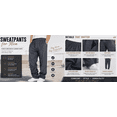 thumbnail image 5 of lcziwo Fleece Sweatpants for Men Open Bottom Drawstring Waist Baggy Joggers Athletic Pants with Pockets Straight Leg Sweat Pant Purple,M, 5 of 8