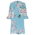 thumbnail image 5 of SMihono Robes d'Été Bohémiennes pour Femmes Grande Taille Été Décontracté Manches Courtes Col en V Imprimé Pagode Robe Ample, 5 of 5