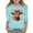 Light Blue, variant on XEGLSBU Shirts for Girls 7-8 Years Old Girls' Fashion T Shirt with Cropped Sleeves for Valentine's Day. Blue Size 7-8 Years