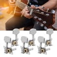 thumbnail image 4 of Silver Machine Heads, Professional Design Easy Installation Exqusiite Workmanship Guitar Locking Tuners  For Ukulele, 4 of 7