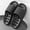 Black, variant on Unisex Slippers EVA Shower Drain Hole Slip On Bath Slippers For Unisex Non Slip Soft Sole Indoor Pool Slides Footwear US :6.5