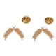 thumbnail image 1 of Elegante Punk Aleación Arroz Camisa Clip Joyas Collar Broche Pin Punta Chapado en Oro Macarena Pin collar, 1 of 8
