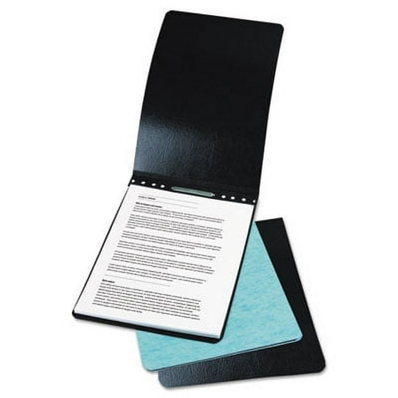 Presstex Report Cover W/tyvek Reinforced Hinge, Top Bound, Two-Piece Prong Fastener, 3" Capacity, 8.5 X 11, Black/black | Bundle of 2 Each