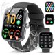 thumbnail image 1 of wonima11 Smart Watch for Men Women, 1.96" Fitness Tracker Running Watch (Answer/Make Call), Pedometer, Sleep/Step/Activity/Heart Rate Monitor, 110+ Sport Modes Smartwatch for Adroid iOS, Deep Black, 1 of 1