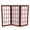 Rosewood, variant on 2 ft. Tall Desktop Window Pane Shoji Screen - Black - 6 Panels