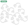 thumbnail image 4 of Uxcell 10-Pack Double Gripping Nylon Hose Clamps 9/16" 13.5-15.5mm White, 4 of 6