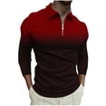 thumbnail image 1 of Pisexur Chandails en Molleton pour Hommes à Manches Longues, Chandail à Col Rabattu, Mode Décontractée, Patchwork de Couleurs Surdimensionné, Chandail-Over, Fermeture Éclair Quart, Chemises de Gym Athlétiques, Chandail en Molleton Grande Taille M-6TG, 1 of 5