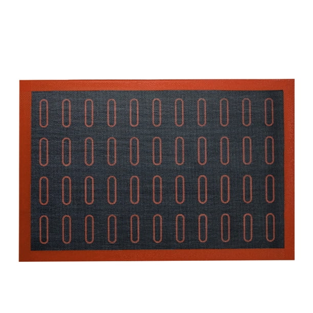 Galletas antiadherente hornear estera de alta temperatura resistente al horno de silicona panadería panadería para hornear cocina gadget hornear suministros 40x60cm, tipo 3 Yuarrent HA009631-06