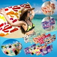 thumbnail image 4 of Clearance!XEOVHV Beach Towel,30"x60" Microfiber Beach Towels for Travel, Quick Dry Towel for Swimmers Sand Proof Beach Towels for Women Men Girls Kids, Cool Pool Towels Beach Accessories Absorbent Tow, 4 of 9
