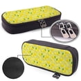 thumbnail image 4 of Lsque Bright Lemons Printed Big Capacity PU Leather Pencil Case Large Pencil Pouch Stationery Pen Bag Pencil Holder for Teen, 4 of 6