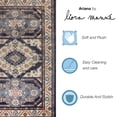 thumbnail image 5 of Liora Manne Ariana Floral Medallion Area Rug Blue 100% Polypropylene Indoor 5x7, 5 of 5