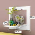 thumbnail image 2 of Etagere Murale Blanche Lot de 3, Tablette Murale Montage Facile PVC, Planche étagère Pratique & Decoration（carrée）, 2 of 5