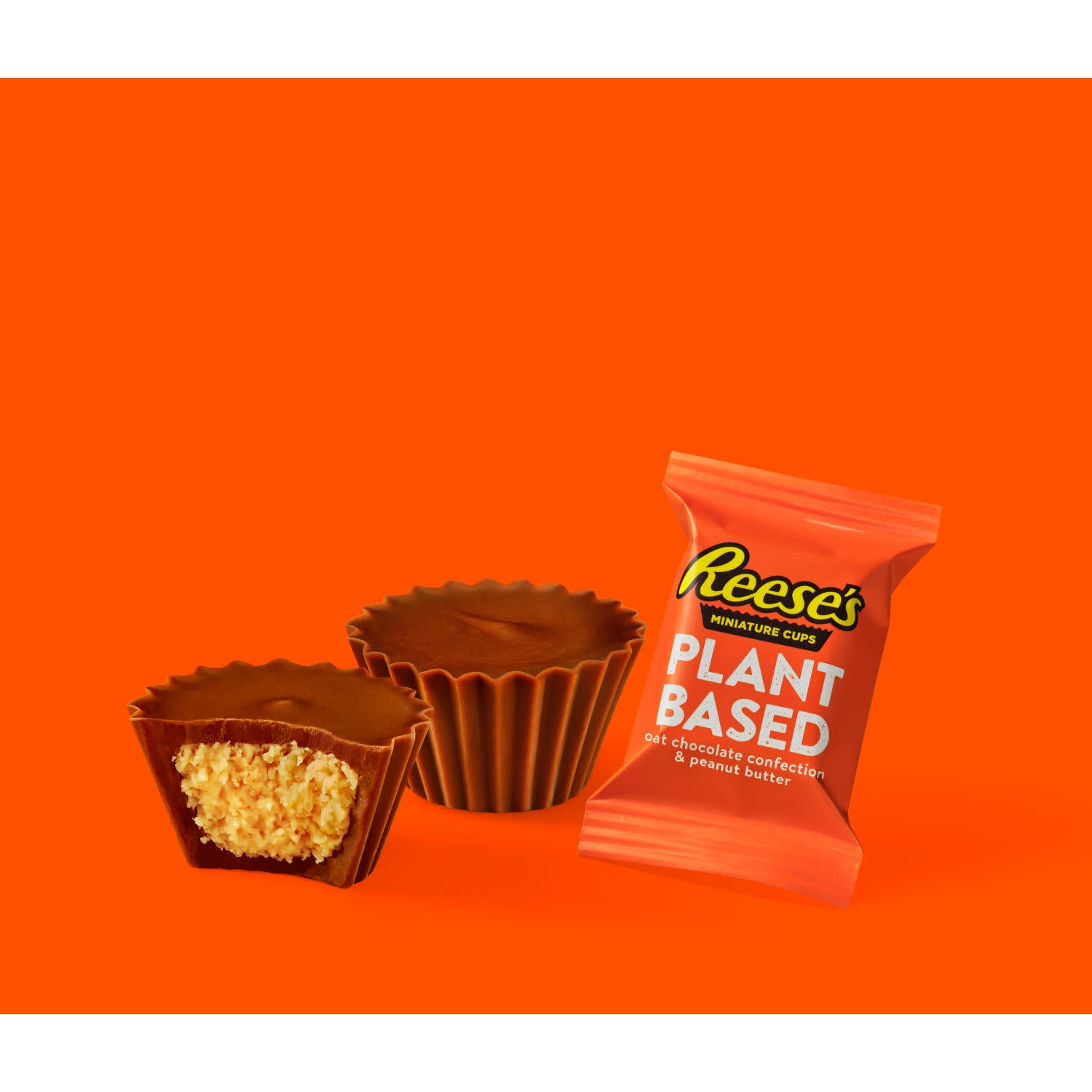 Reese's Miniatures Peanut Butter Cups, Plant Based Oat Chocolate