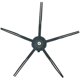 thumbnail image 4 of Paquete de 5 cepillos laterales de 5 brazos de silicona suave para Roborock S5 S6 T6 E2 E35 negro, 4 of 5