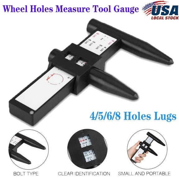 4 5 6 8 Lug Car Truck Wheel Rims New Rim Wheel Bolt Pattern Measuring Gauge Tool