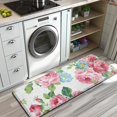 thumbnail image 3 of Pioneer Flower Floral Print Pattern Kitchen Rug Mat,Kitchen Runner Rugs Non Skid Washable,Decorative Kitchen Floor Mats for Kitchen,Sink,Laundry,17"x47.2", 3 of 7