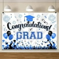 thumbnail image 2 of 2025 Graduation Congrats Grad Backdrop Blue Balloon Congratulations Class of 2025 Decorations Background Commencement Graduate Student Celebration Party Baby Shower Banner Photo Booth, 2 of 10