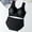 Black, variant on Women'S Nylon,Spandex Black Chemical Fiber Underwear Womens No Steel Ring French Womens Front Close Bra T Back Seamless Unlined Bra For Large Bust