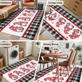 thumbnail image 5 of 4'x6' Area Rugs, Valentine's Day Indoor Outdoor Area Rug for Living Room Bedroom, Pink Love Gnomes Geart Black Plaid Washable Bathroom Rugs Kitchen Floor Carpet Mats Home Decor Aesthetic, 5 of 8