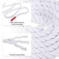 thumbnail image 3 of Unique Bargains Natural Twisted Cotton Rope 5/8 Inch x 33 Feet 3 Strand Tug of War Rope with Sealing Tape White, 3 of 5