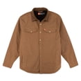 thumbnail image 2 of The American Outdoorsman Sherpa Lined Twill Jacket - Men's Winter Jacket with Corduroy Collared Snap Closure (Caramel, XXL), 2 of 8