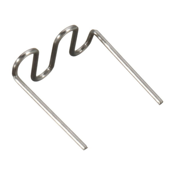 Paquete de 100 grapas calientes para reparación de parachoques de coche dañados, kit de soldador de plástico. Grapas onduladas 06 mm