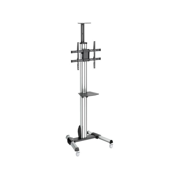 StarTech.com STNDMTV70 TV Cart - For 32" to 75" Displays - AV Cart - Height Adjustable - Lockable Wheels - Flat Screen TV Cart - Media Cart on Wheels