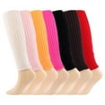 thumbnail image 6 of Women Leg Warmers, Knitted Warm High Elasticity Long Socks for Autumn Winter 1 Pair, 6 of 8