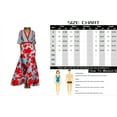 thumbnail image 3 of Womens Spring Floral Printed Maxi Dress 2025 Elegant V Neck Belted Summer Wedding Prom Cocktail Beach Dresses, 3 of 3