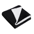 thumbnail image 2 of DreamLab Soft Sherpa Reversible Duvet Cover for Weighted Blanket, Charcoal/Ivory, 2 of 6