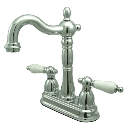 UPC 663370023224 product image for Kingston Brass KB1491PL Heritage Two-Handle Bar Faucet  Polished Chrome | upcitemdb.com