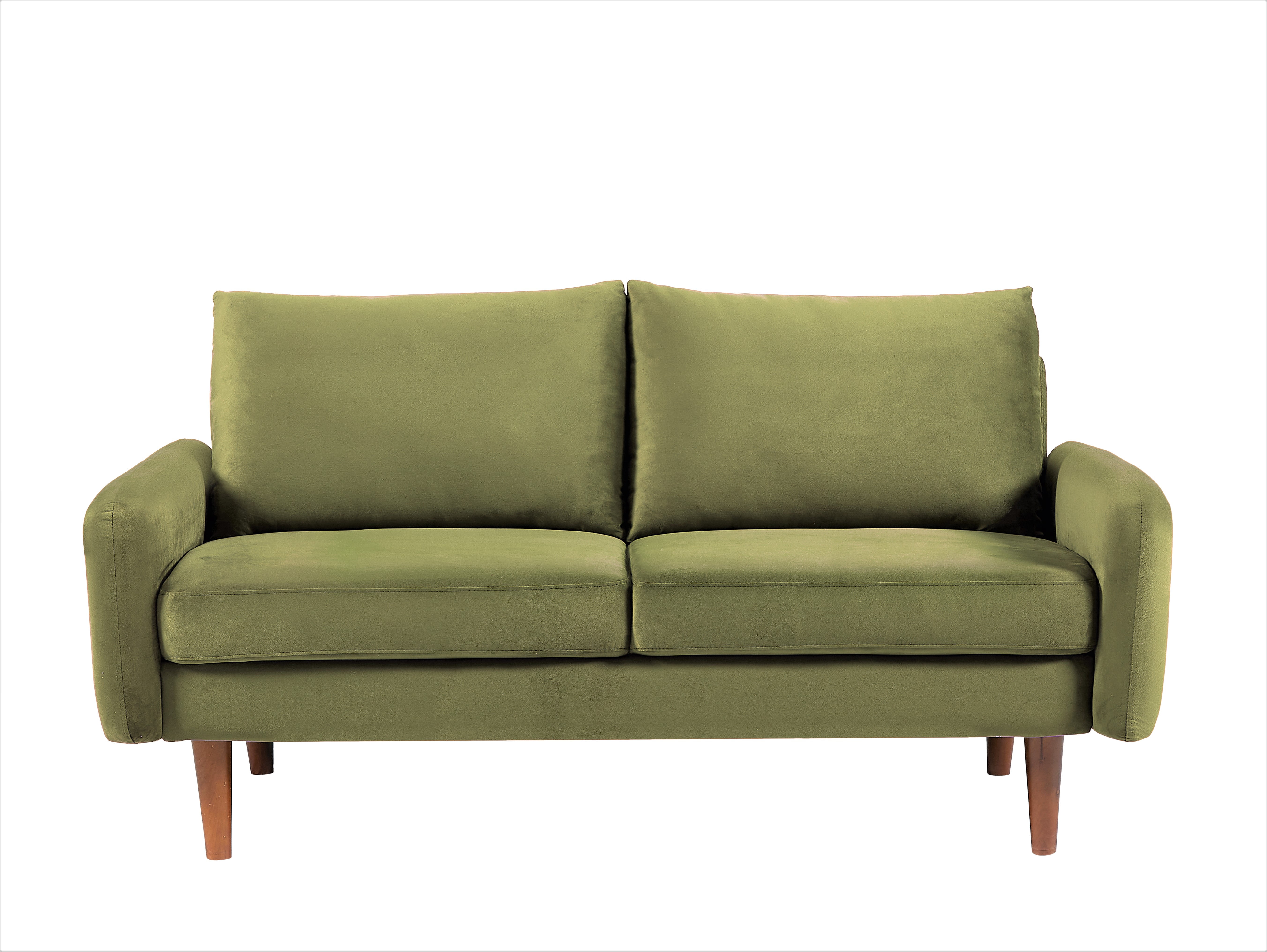 Uspridefurniture 2 Piece Modern Polyester Sofa And Loveseat Set Olive Green