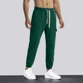 thumbnail image 5 of HAiming Mens Jogger Pants Drawstring Elastic Waisted Sport Sweatpants Casual Workout Lounge Trousers with Pockets, 5 of 7