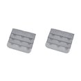 thumbnail image 3 of Qarigey Correa de extensión Extensores de sujetador Hebilla 3 ganchos Ganchos transpirables Gadgets de reemplazo íntimos prácticos 3 filas gris gris-plata 2piezas, 3 of 6