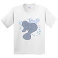 thumbnail image 3 of Inktastic Cute Manatees with Bubbles Youth T-Shirt, 3 of 5
