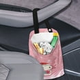 thumbnail image 3 of Yuyamidu Cute Axolotl Car Trash Bag Snowflake Auto Front Back Seat Garbage Bag Christmas Vehicle Rubbish Bags Car Interior Decoration Accessories, Pink, 3 of 7