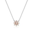thumbnail image 1 of Diamondlite Collier Fleur de Marguerite en Zircon Cubique - Or Rose, 1 of 1