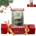 thumbnail image 1 of Panxico 1PCS Christmas Money Box for Cash Gift Pull,Funny Surprise Box Money Gift Box,Candy Christmas Money Holders Exploding Money Roll Pull Pouch,Creative Ways to Give Money Gifts,Red,Clearance, 1 of 8