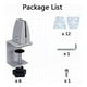 thumbnail image 2 of Sneeze Guard Support Clips Adjustable Office Partition Clamp Aluminum Desk Partition For 1/8 To 1in, 2 of 5