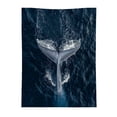 thumbnail image 1 of Tapestry Ukiyoes Whale Wall de fibra de 150 x 130 cm, 1 of 1