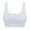 White, variant on Bras for Women's Seamless Lace Bra Top With Front Lace Cover Sports Bra on Clearance Black M