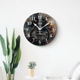 thumbnail image 4 of 12 Inch Wall Clock Battery Operated Silent Clock Decorative for Office, Kitchen, Outdoor, Living Room，Electric Guitar on Flaming Vintage Elaborate, 4 of 4