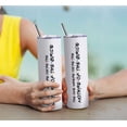 thumbnail image 4 of Mother Of The Bride Gifts From Daughter Mother Of The Bride Tumbler 20oz White Skinny Wine Tumbler Wedding Day Engagment Gifts For Mother Of The Bride Wine Cup With Lip Straw, 4 of 6