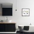 thumbnail image 2 of Stupell Industries Soak Floral Bathtub Floral Painting Gray Floater Framed Canvas Art Print Wall Art, 18 x 18, 2 of 9