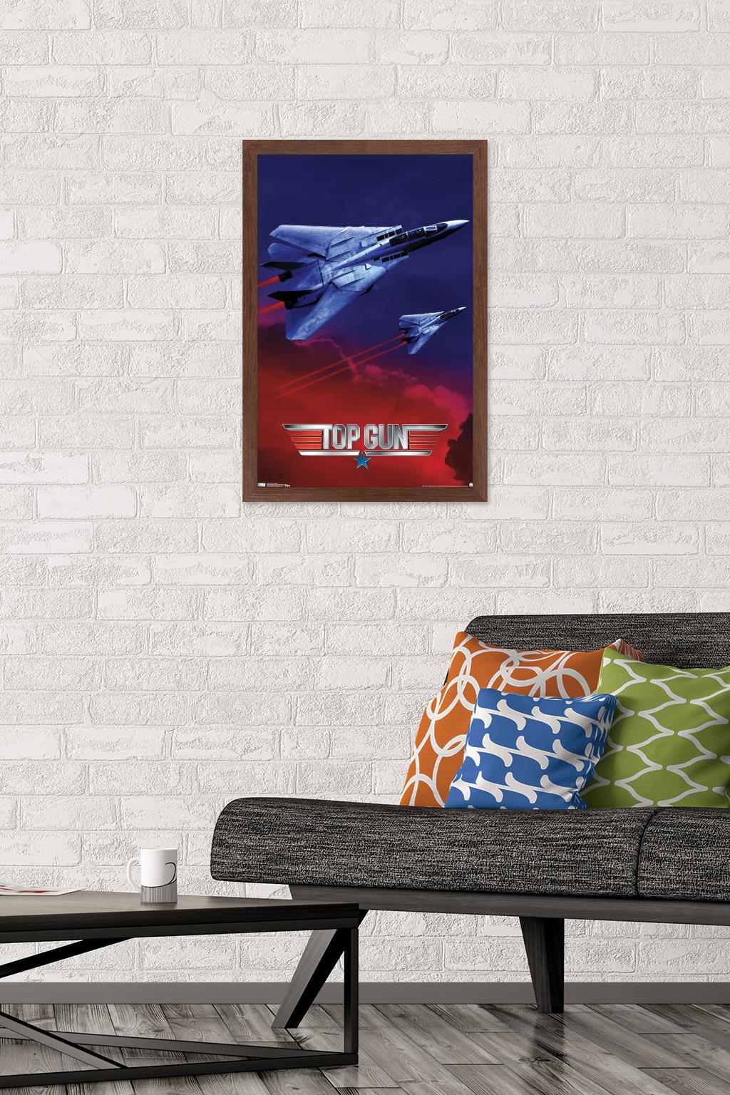 Top Gun - Wingman Wall Poster, 14.725" x 22.375", Framed